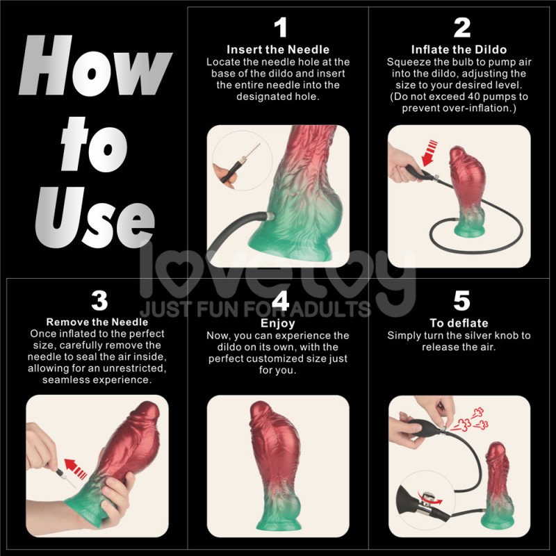 Aerosx Dual Density Silicone Inflatable Dildo 8.0. Артикул: IXI64653