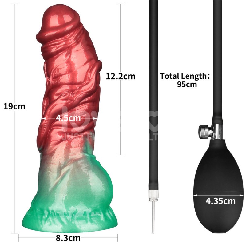 Aerosx Dual Density Silicone Inflatable Dildo 7.5