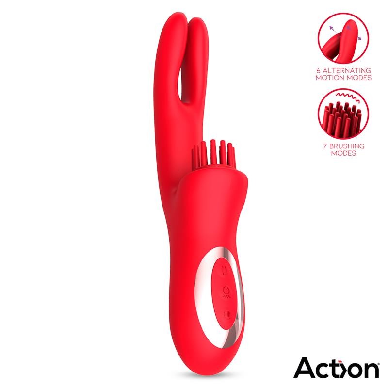 Тройной вибратор Bilma Vibe Brushing Clit Stimulator Alternating Function. Артикул: IXI64730
