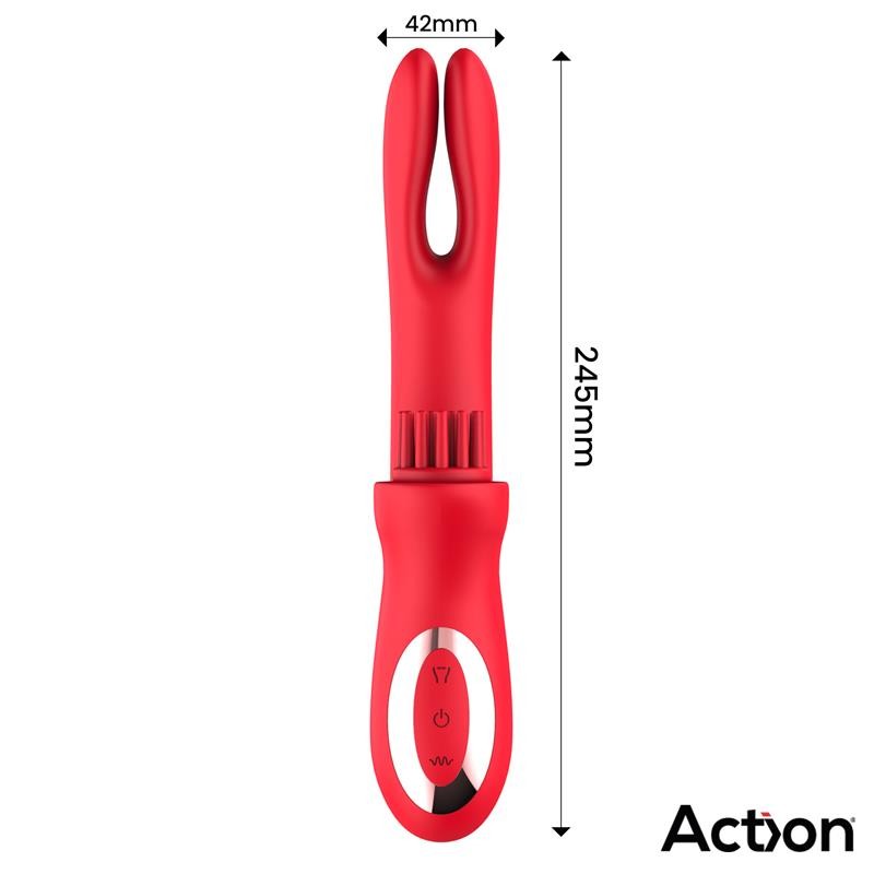 Тройной вибратор Bilma Vibe Brushing Clit Stimulator Alternating Function. Артикул: IXI64730