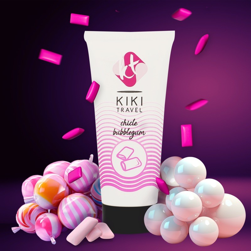 Лубрикант со вкусом жвачки Kiki Travel Bubblegum, 50мл. Артикул: IXI64735