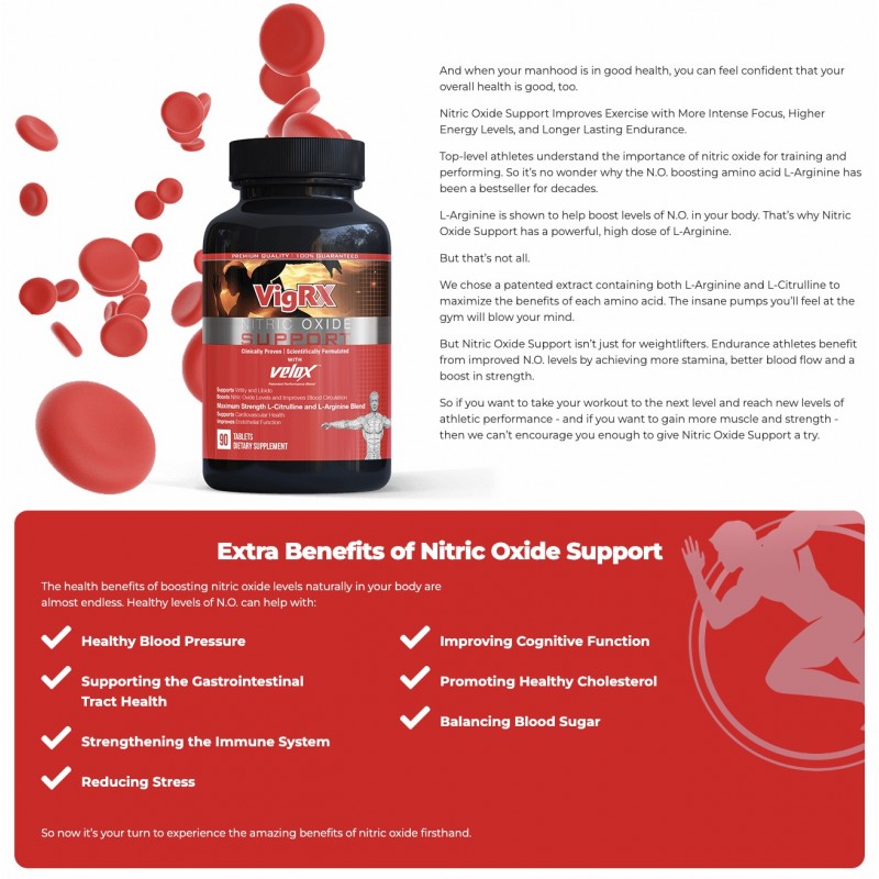 БАД для мужчин Vigrx Nitric Oxide Support, 90 таблеток. Артикул: IXI64741
