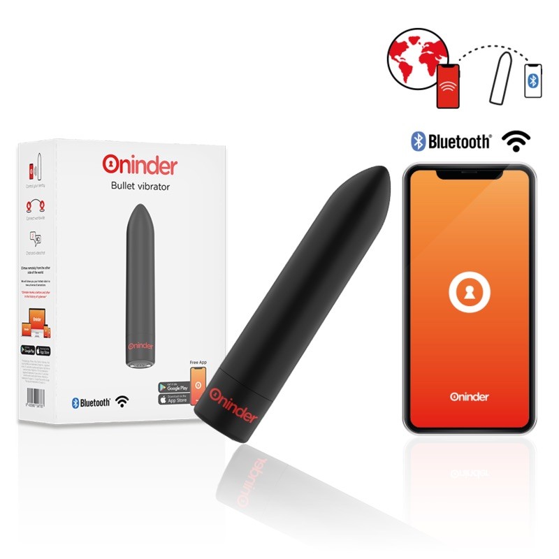 Oninder - Berlin Bullet Vibrator Black 9 Modes 8.5 X 2 Cm - Free App. Артикул: IXI64751