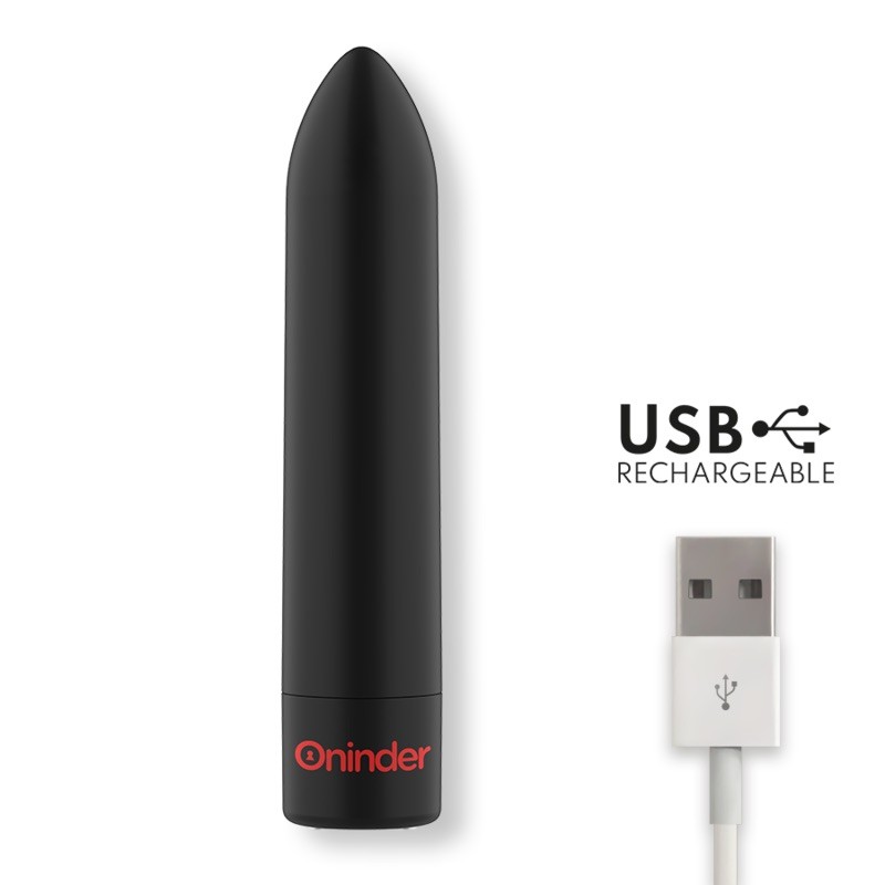 Oninder - Berlin Bullet Vibrator Black 9 Modes 8.5 X 2 Cm - Free App. Артикул: IXI64751