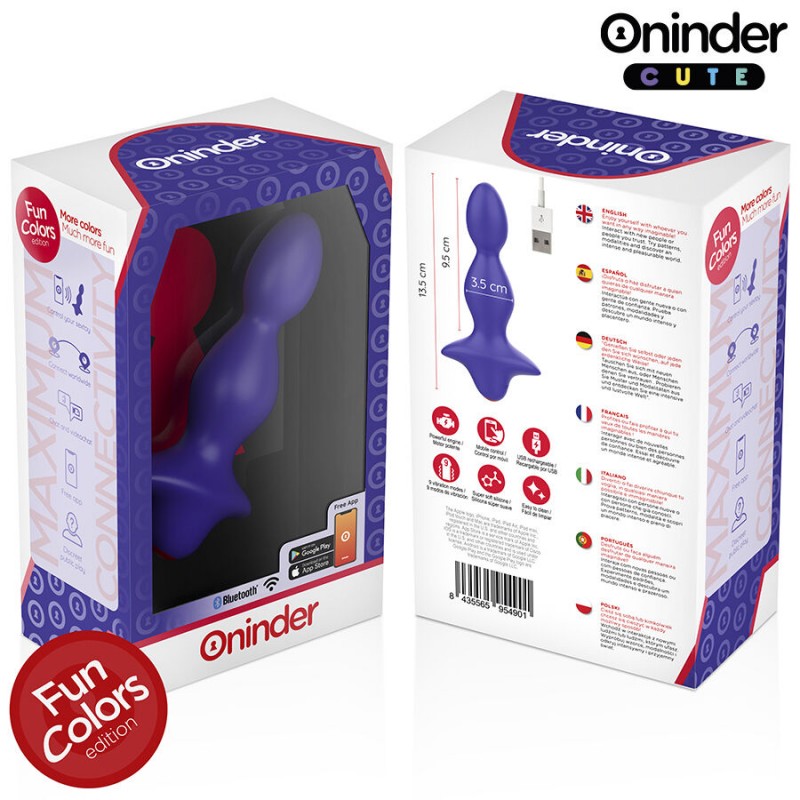 ONINDER CUTE - LOVE BUTT VIBRATING ANAL PLUG DILATOR - FREE WORLDWIDE APP. Артикул: IXI64753