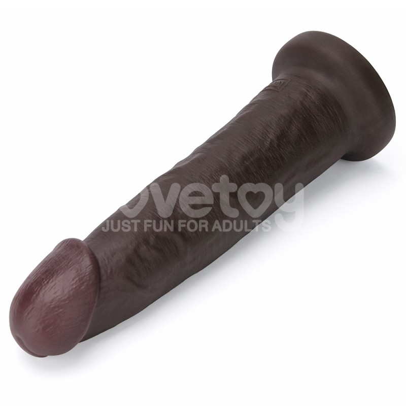 Suction Cup Dildo Sliding Skin Pro II Dual Layer Silicone Dong Black 9.0. Артикул: IXI64776