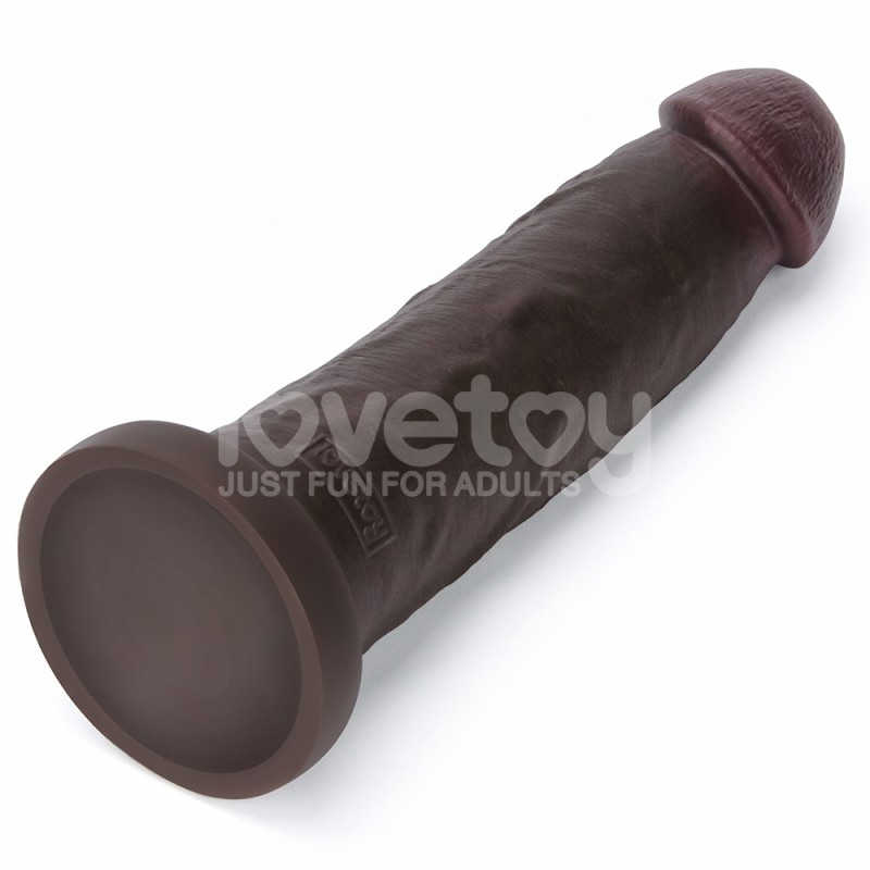 Suction Cup Dildo Sliding Skin Pro II Dual Layer Silicone Dong Black 9.0. Артикул: IXI64776