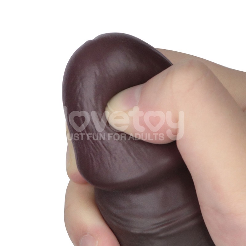Suction Cup Dildo Sliding Skin Pro II Dual Layer Silicone Dong Black 10.0. Артикул: IXI64777
