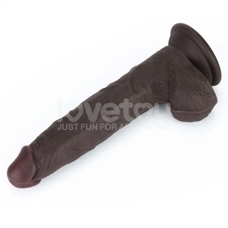 Suction Cup Dildo Sliding Skin Pro II Dual Layer Silicone Dong Black 7.5. Артикул: IXI64832