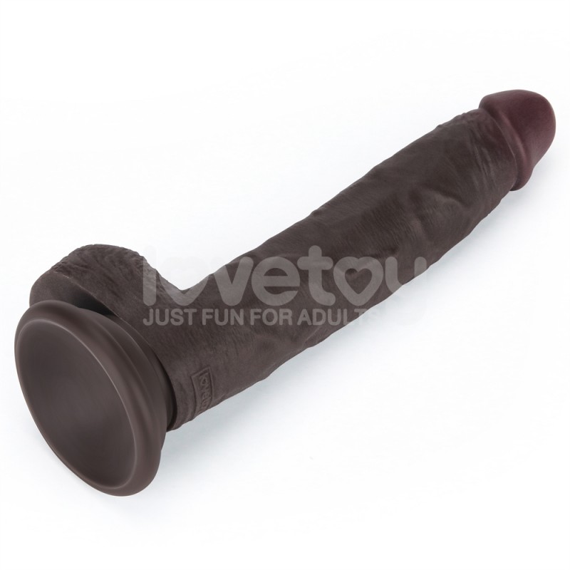 Suction Cup Dildo Sliding Skin Pro II Dual Layer Silicone Dong Black 7.5. Артикул: IXI64832