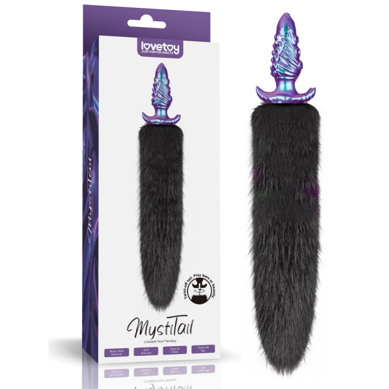 Анальная пробка с хвостом MystiTail Silicone Anal Plug with 14.0 Tail. Артикул: IXI64836