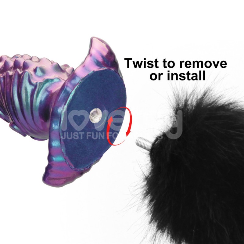 Анальная пробка с хвостом MystiTail Silicone Anal Plug with 14.0 Tail. Артикул: IXI64836