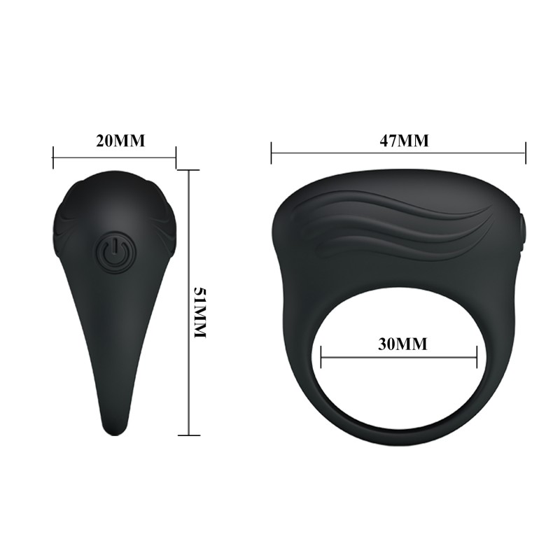 Вибронасадка на пенис Silicon Vibration Bertram. Артикул: IXI64849