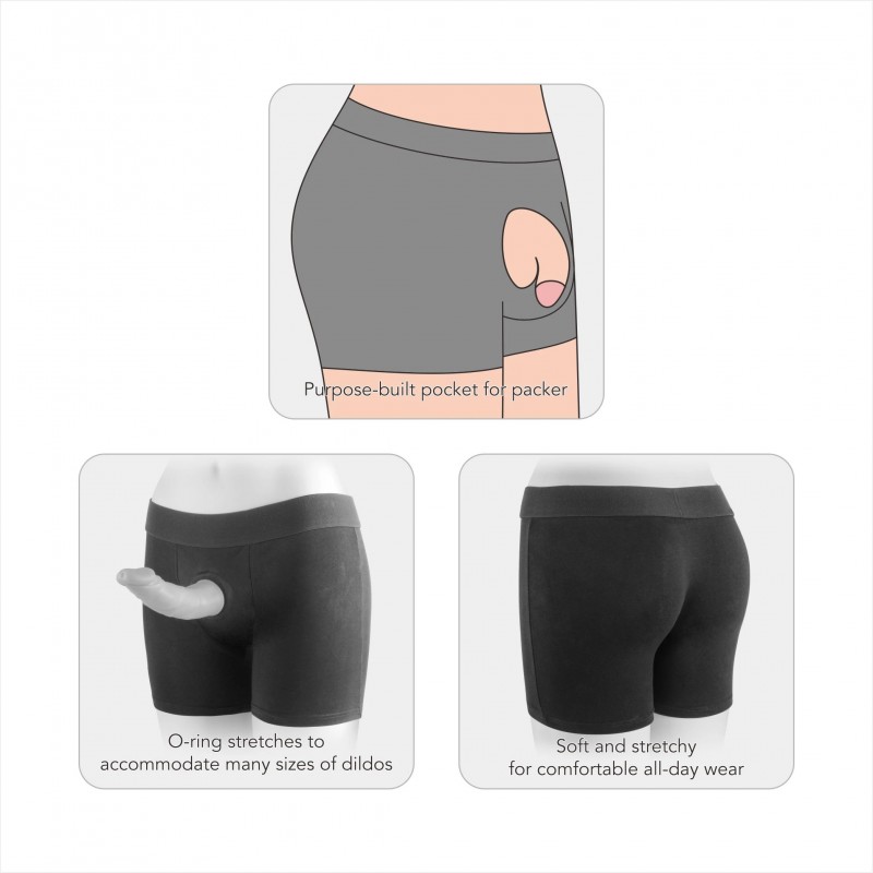 Packer Wear Unisex StrapOn Harness Boxer Shorts. Артикул: IXI64865