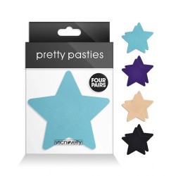 Nipple Stickers Stars I Assorted, 4 Pairs
