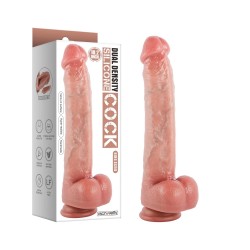 10.2� Dual-Layered Nature-Feel Silicone Dildo-King Sized