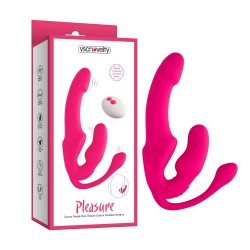 Pleasure Luxury Double Duty Remote Control Strapless Strap-on