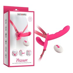 Pleasure Luxury Double Duty Remote Control Rocking Strap-on Dildo
