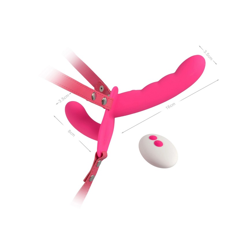 Pleasure Luxury Double Duty Remote Control Rocking Strap-on Dildo. Артикул: IXI64934