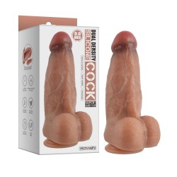 9.0�Dual-Layered Nature-Feel Silicone Dildo-Super Girthy