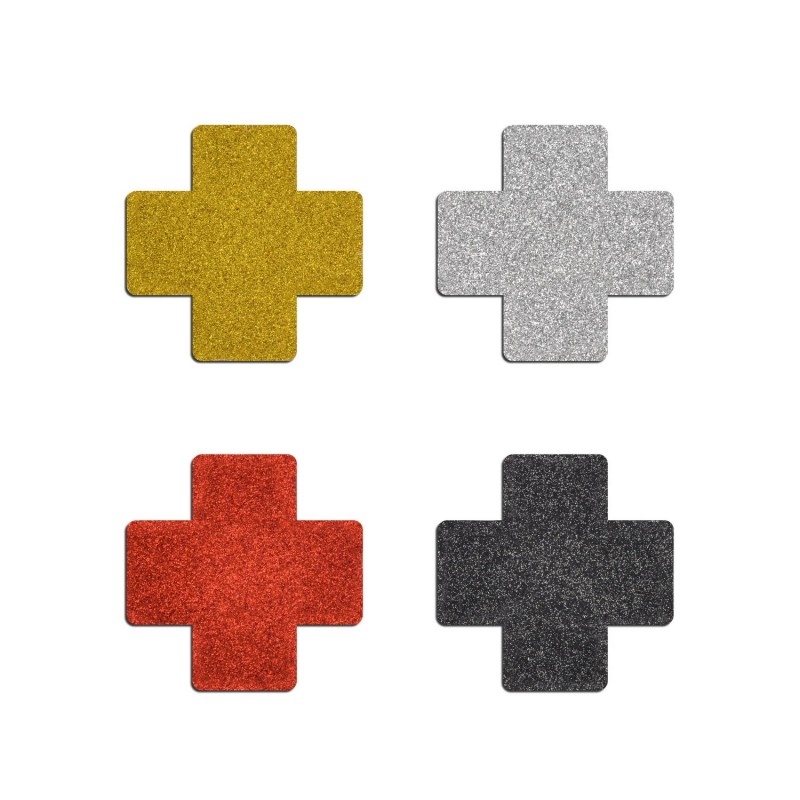 Стикини на соски Glitter Cross Assorted, 4 pairs. Артикул: IXI64943