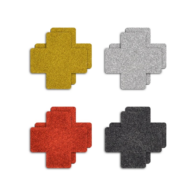 Стикини на соски Glitter Cross Assorted, 4 pairs. Артикул: IXI64943