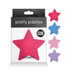 Nipple Stickers Stars II Assorted, 4 Pairs