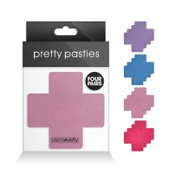 Nipple Stickers Cross II Assorted, 4 Pairs