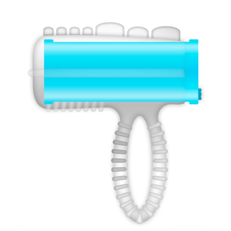 Эрекционное кольцо с вибратором Ring Tongue Vibrating Blue. Артикул: IXI65056