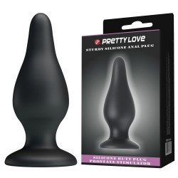 Sturdy Silicone Anal Plug Black