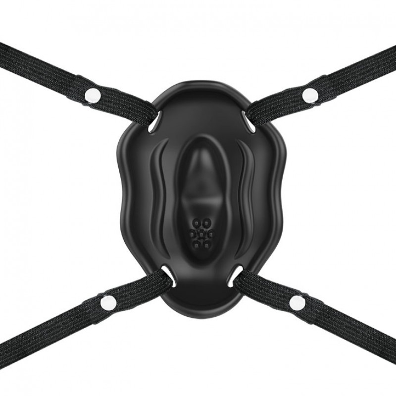 Клиторальный вибростимулятор на ремешках Carter Black. Артикул: IXI65092