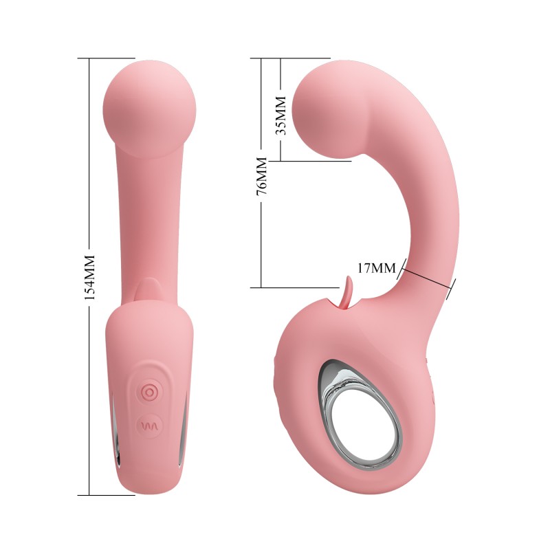 Erynnyes Pink Clitoral-Vaginal Vibrator. Артикул: IXI65110