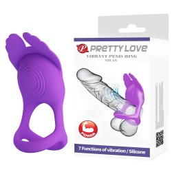 Silas Purple Vibrating Penis Ring