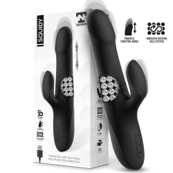 Squidy Vibe With Thrusting Movement And Rotating Beads Usb Silicone