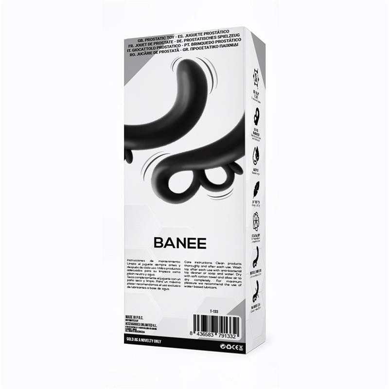 Banee Prostativ Stimulator With Easy Pull Silicone Black. Артикул: IXI65157