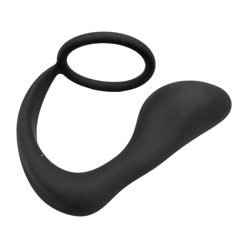 Randal Butt Plug With Penis Ring Silicone Black. Артикул: IXI65158