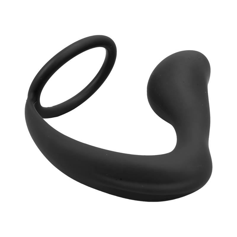 Randal Butt Plug With Penis Ring Silicone Black. Артикул: IXI65158