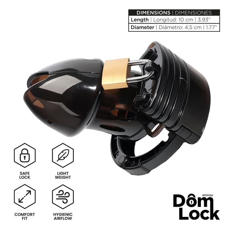 DOMLOCK Cell Chastity Cage with Spacers. Артикул: IXI65171