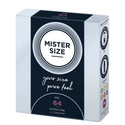 MISTER SIZE - CONDOMS SIZE XXL 64 MM (3 UNITS)
