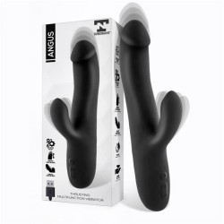 Angus Vibrator With Thrusting Movement 2 Motors Silicone Usb