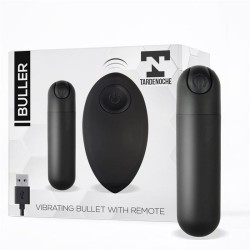 Buller Vibrating Bullet Remote Control Usb Silicone Black