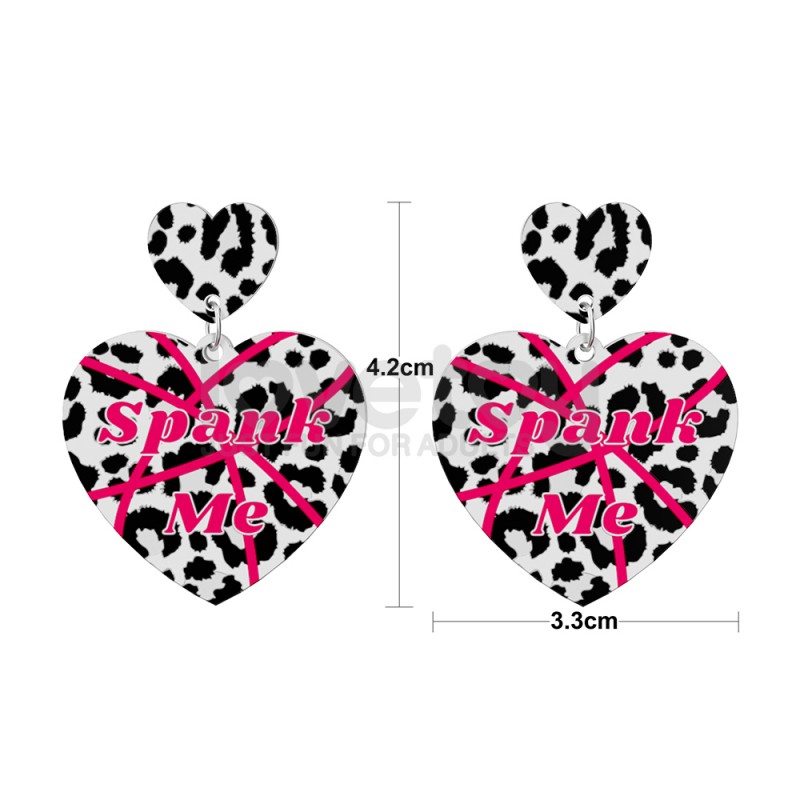 Бюжетерия Body Leopard Print Heart Earrings. Артикул: IXI65306