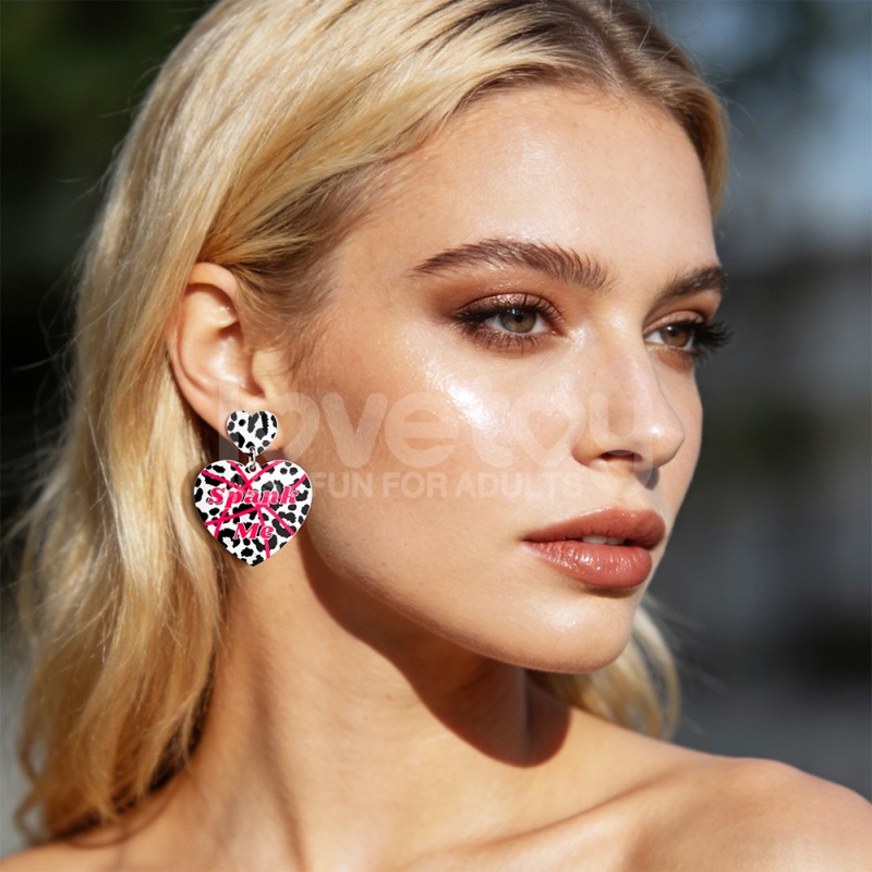 Бюжетерия Body Leopard Print Heart Earrings. Артикул: IXI65306