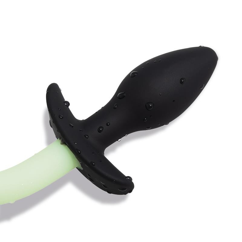 Glow In Dark Dog Tail Butt Plug. Артикул: IXI65321
