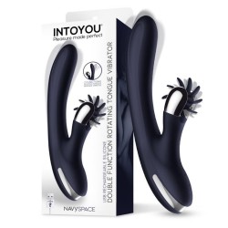 Navyspace Vibe Rotating Tongues Blue Vibrator Women