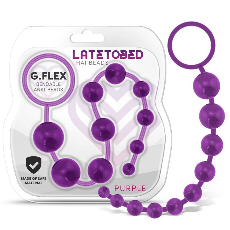 G.flex Bendable Thai Anal Beads Purple. Артикул: IXI65323