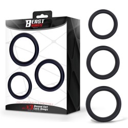 ����� ����������� ����� Set Of 3 Penis Rings Silicone