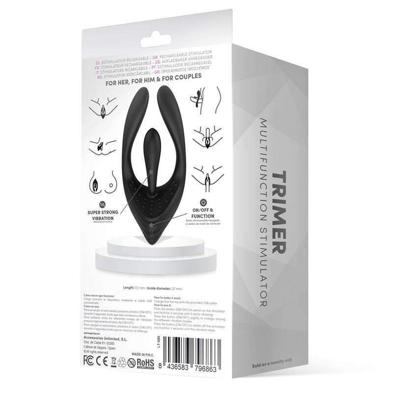 Вибратор для пар Trimer 3 Motors Flexible Stimulator. Артикул: IXI65447