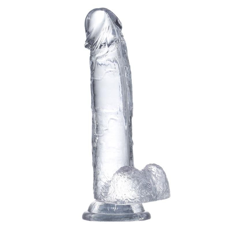 Фаллоимитатор на присоске Realistic Dildo Testicles Crystal. Артикул: IXI65458