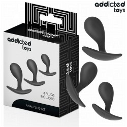 ����� �������� ������ Set Of 3 Anal Plug Silicone Model 3